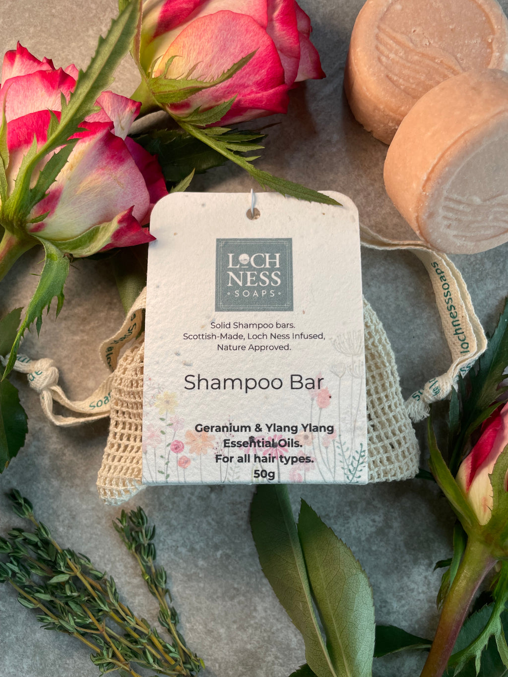 Shampoo Bar with Shower Storage Bag 50g
